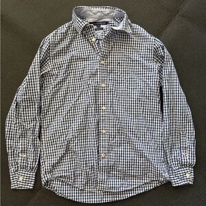 Tommy Hilfiger Men's Button-Down Shirt, Size Small, Blue And White Checkered